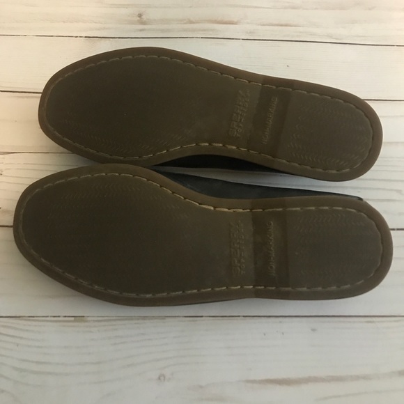 Navy Blue leather Sperry loafers - Picture 4 of 4